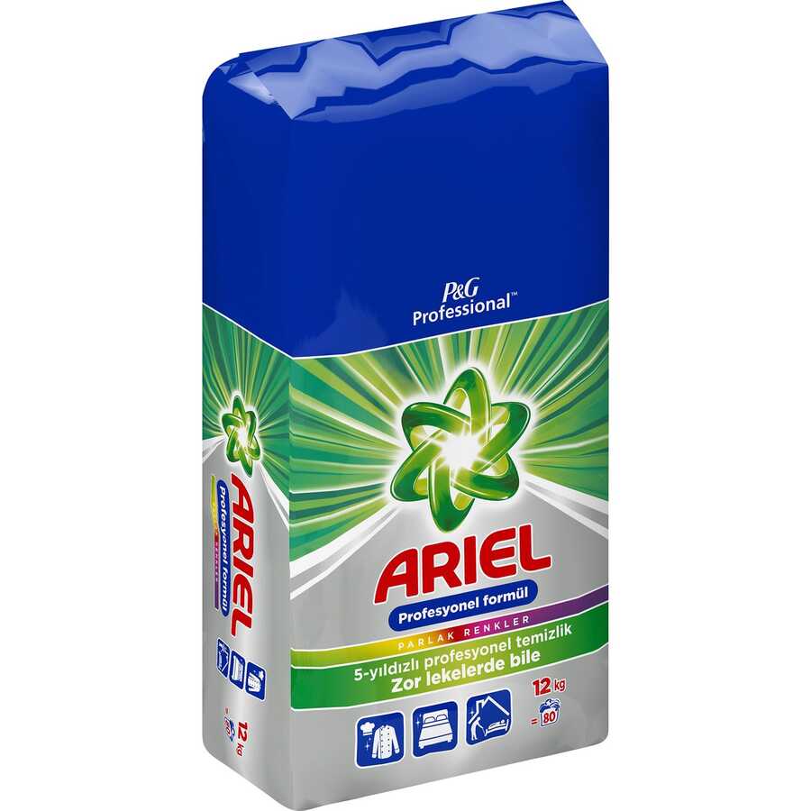 Ariel Professional 12 Kg Parlak Renkler Toz Çamaşır Deterjanı PGP