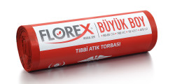 Florex - Florex Tıbbi Atık Baskılı Büyük Boy Çöp Torbası