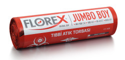 Florex - Florex Tıbbi Atık Baskılı Jumbo Boy Çöp Torbası